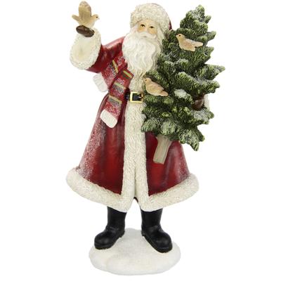 Weihnachtsfigur I.GE.A. "Nikolaus", rot, B:15cm H:29cm, Polyresin, Dekofiguren, Weihnachtsfigur, Nikolaus Dekoration