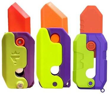 Uplift Picks Carrot Fidget Toy 3D Printed Butterfly Style Stress Relief Gadget For Fun Desk Play 13