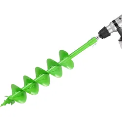VEVOR Erdbohrer für Bohrmaschine, Ø 15x80 cm Pfahlbohrer, kompatibel mit Bohrern mit 20 mm Innendurchmesser, Erdlochbohrer, Gartenbohrer, Pfostenloch-Bohraufsätze für Gartenbagger & Zäune