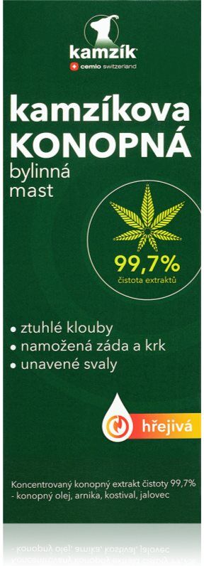 Cemio Kamzík’s Hemp Ointment Warming pommade à base de plantes avec effet réchauffant 200 ml