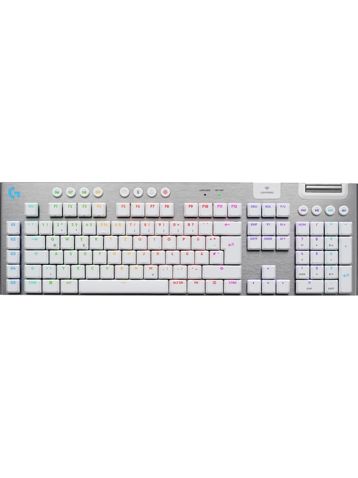Logitech G915 X LIGHTSPEED - Tactile - Full-Size - Gaming Tastatur - Full-Size - Deutsch - Weiss