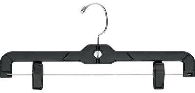 The Great American Hanger Company Classic Plastic Bottom Hanger with Adjustable Clips