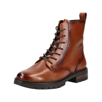 Schnürstiefelette ARA "Ara Stiefelette Glattleder", Damen, Gr. 41,5, braun, Glattleder, Schuhe Schnürstiefelette