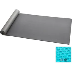 TOPFIT Fitnessmatte mit Textilbeschichtung Hellblau