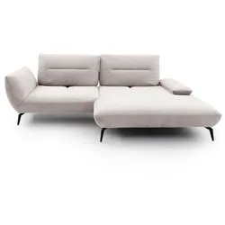 Ecksofa Payton Stoff Grau Hellgrau