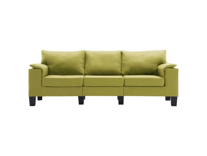 KTHLBRH 3-Sitzer-Sofa, Stoff, Grün Schwarze Beine, minimalistisches Design, einfache Montage, für Wohnzimmer