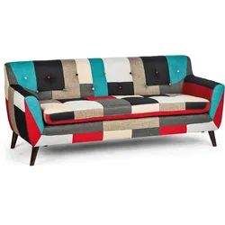 Patchworksofa GRAND, 3 Sitze
