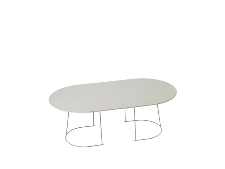 Muuto Airy Couchtisch oval Grey, nanolaminat, large