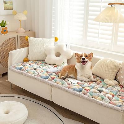 gesteppter Teppich Sofabezug für Hund das Wohnzimmer Sofa Sitzbox Kissen haustierfreundlich