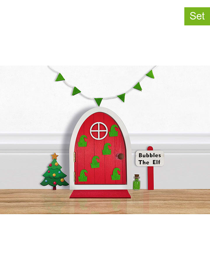 Tanner Wichteltür-Set "Elf Edition" in Rot/ Grün - onesize