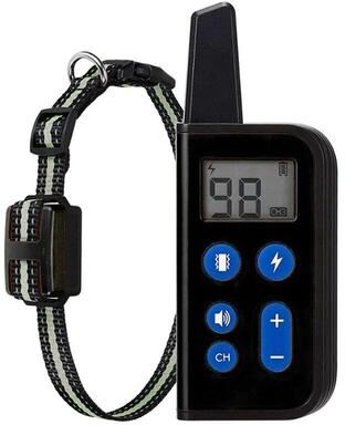 United Premium Dog Trainer Remote Dog Training Collar With Adjustable Shock & Vibration black