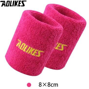Inspired Finds AOLIKES Absorbent Sports Wrist Sweatband 3.15 In rose