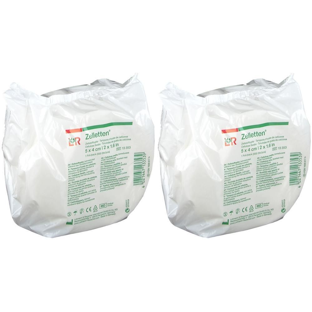 Zelletten Tupfer 4x5 cm keimreduziert Rolle 2x 2x500 St
