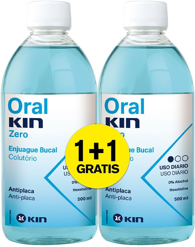 Oralkin Zero Enjuague Bucal coffret 2 pz