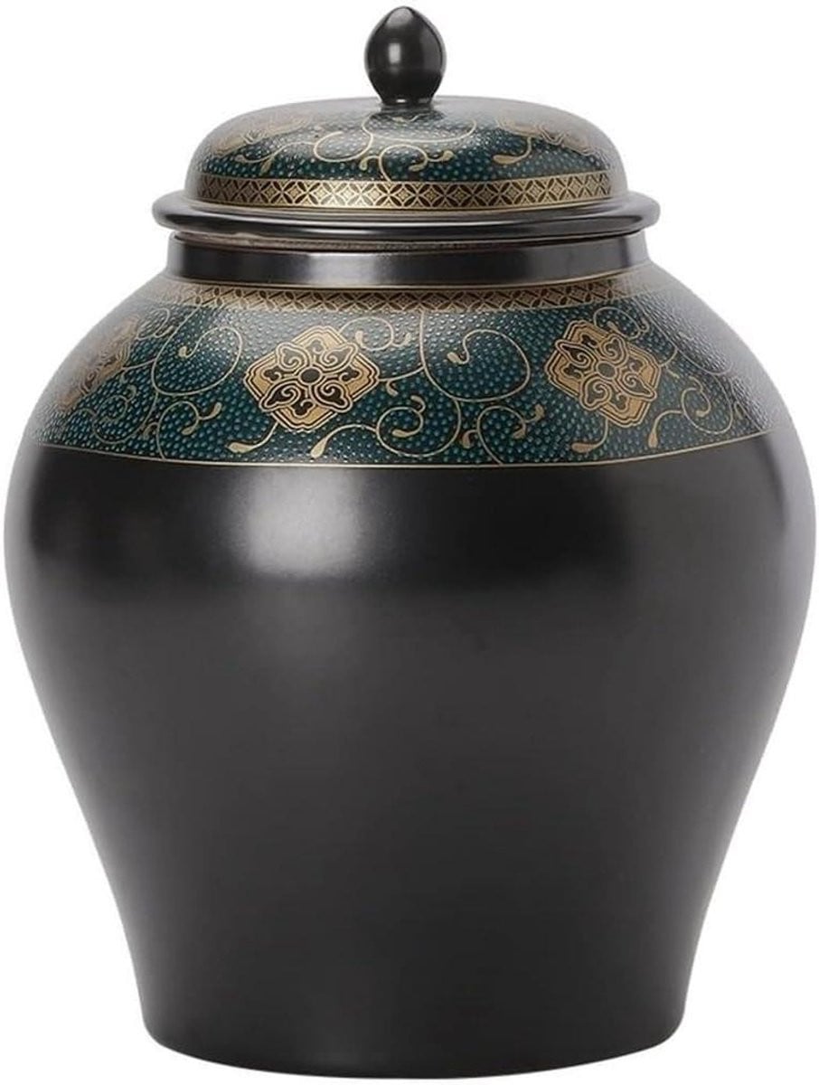 Keramische Vaas Decoratieve Pot in Zwart