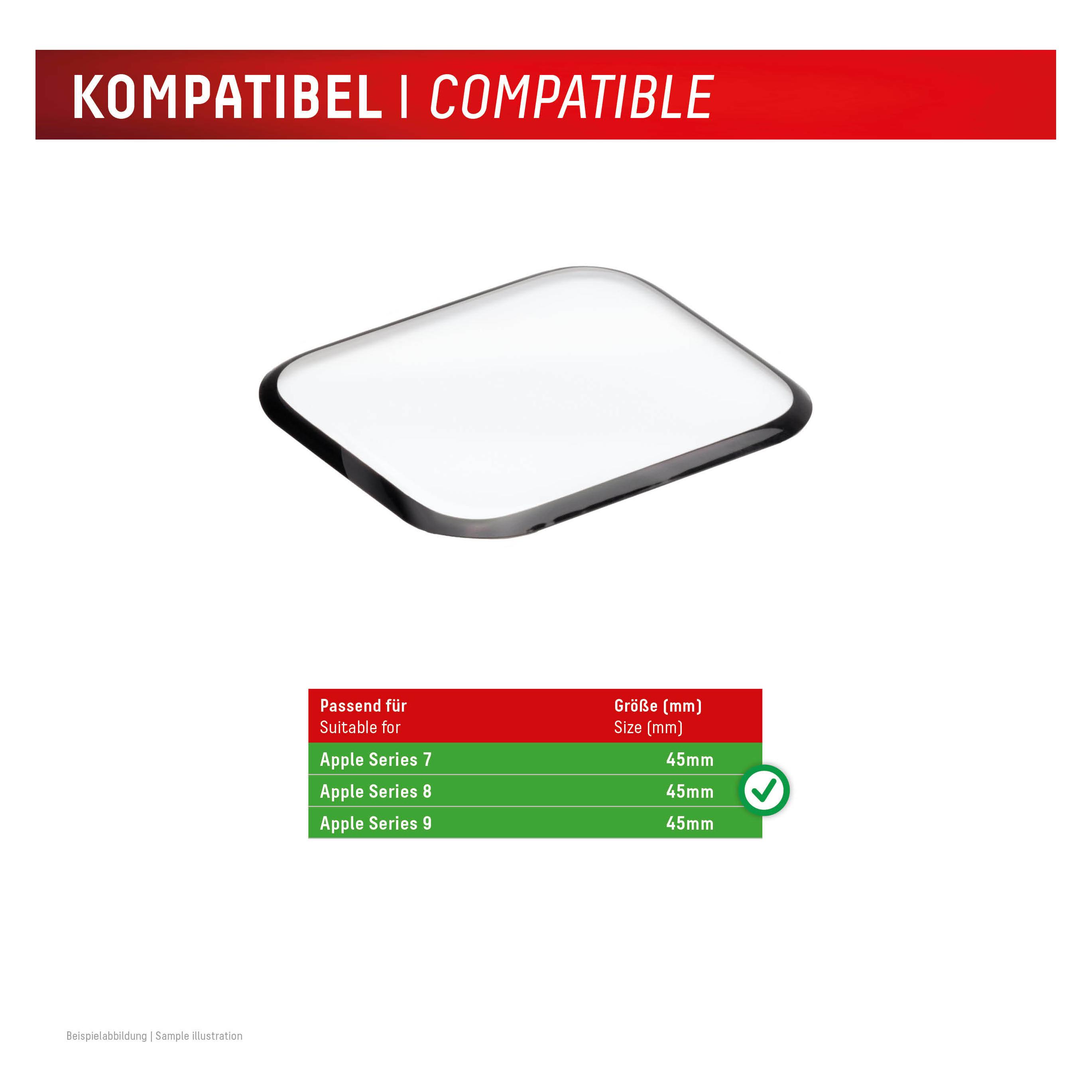 Displex Full Cover Schutzfolie, Full Cover Watch Glass, Doppelpack (02143)