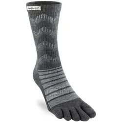 Injinji Unisex Outdoor Midweight Crew Merino Wool grau