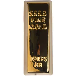 Kikkerland, Spardose, Ceramic Gold Bar Coin Bank (PB17)