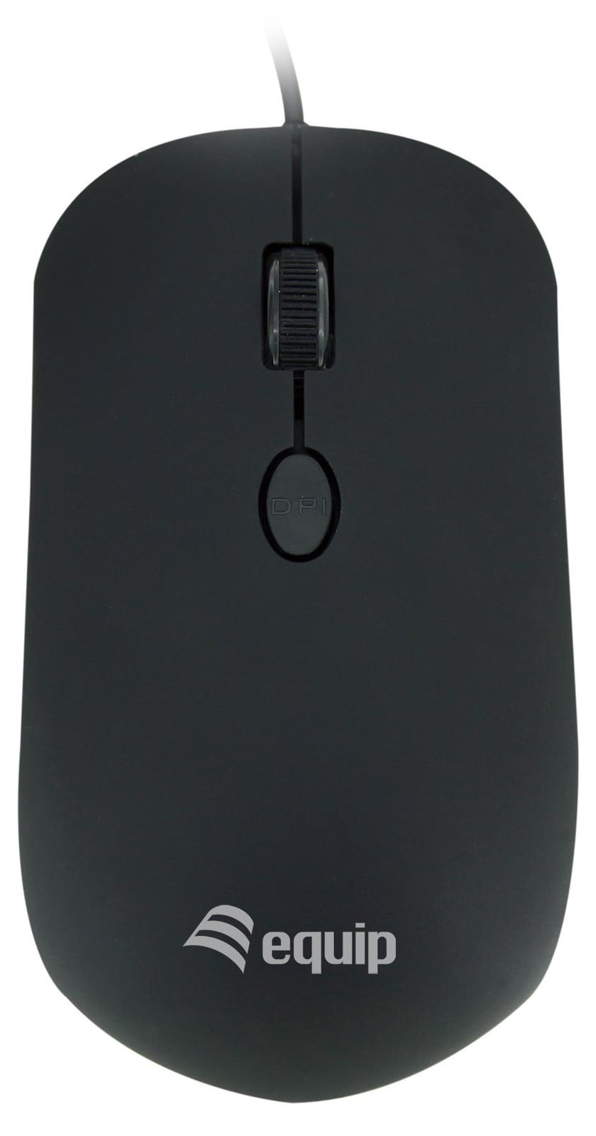 Equip 245114 USB-aangesloten optische muis, zwart, tot 1600 dpi