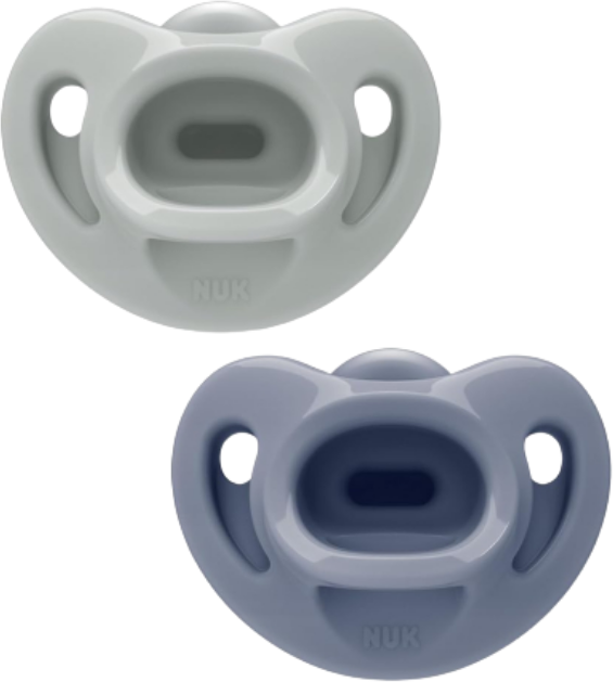 Nuk First Choice Soft Chupeta 0-6m Azul 2 unidades