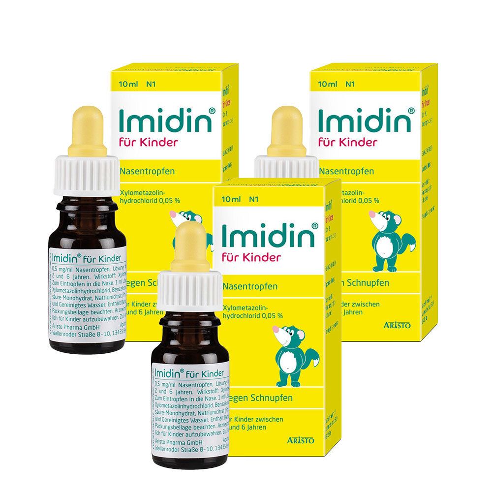 Imidin Fuer Kinder x3 3x10 ml Nasentropfen