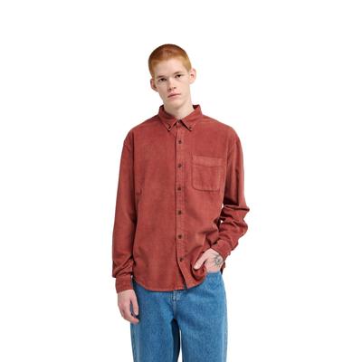 Langarmhemd ELEMENT "Button Down Regular Corduroy", Herren, Gr. S, apple butter, Obermaterial: 100% Baumwolle., Hemden