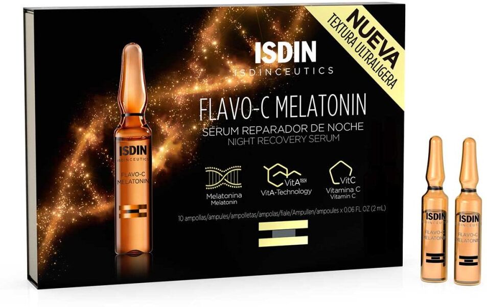 Isdin Isdinceutics Flavo-c Melatonin Serum Ampullen 10X2ml