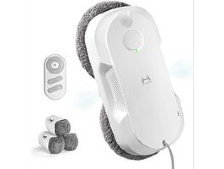 Robot lave-vitres - HUTT - DDC56 - Pulvérisation ultrasonique 60 ml - Force 35 N - Autonomie 25 min