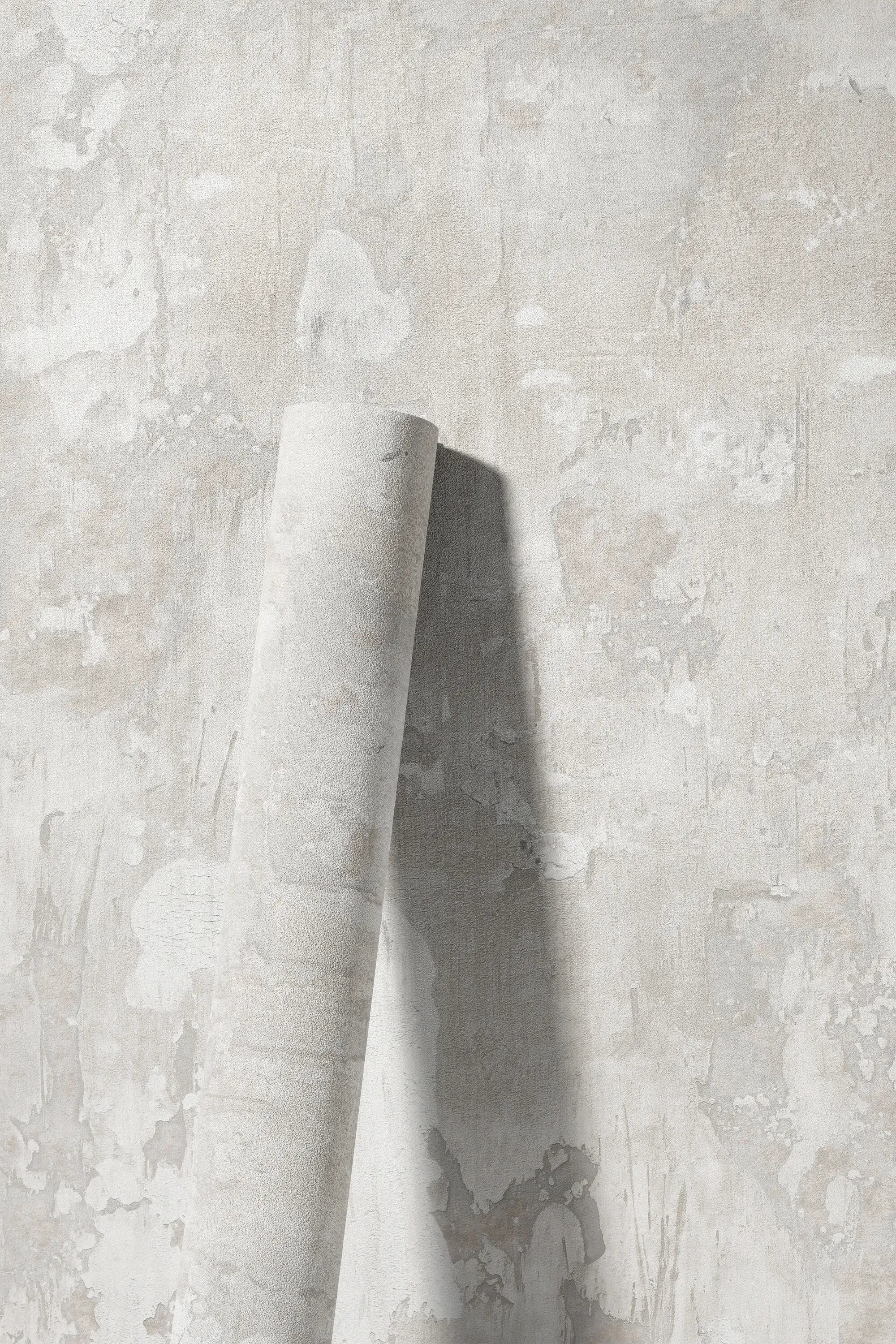 Vliestapete LIVING WALLS "LIMITED – Vintage Holzpaneele Fototapete", creme, B:1,59m H:0m L:2,8m, Vlies, Tapeten, Verwitterte Holzplanken mit authentischer Patina