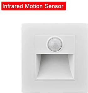 Inspire Select Infrared Motion Sensor Recessed Step Light LED Wall Stair Light For Indoor Outdoor Hallway & Garden white Sensor