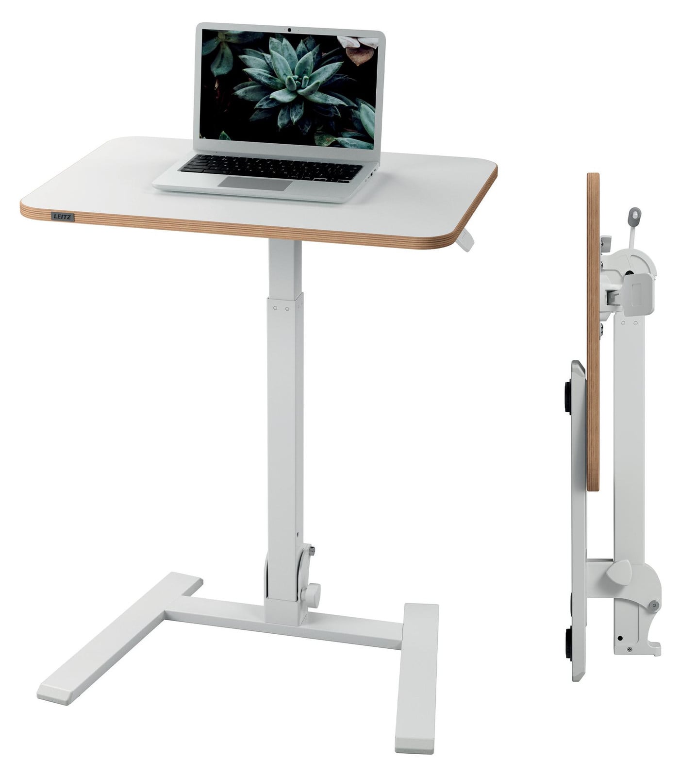 Leitz Ergo Compact Zit-sta werkstation, inklapbaar, wit