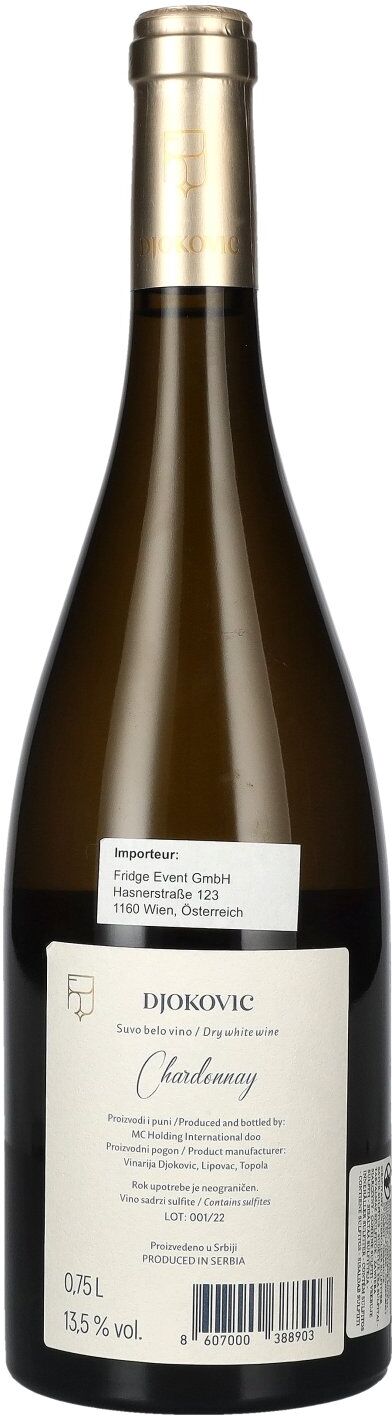 Djokovic Chardonnay 13,5% Vol. 0,75l