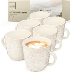 Sänger Geschirr, Tasse, Kaffeebecher Set Key West (430 ml, 6x)