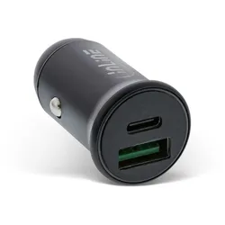 INLINE USB KFZ Stromadapter PD, 12/24V USB-A + USB-C, max, 60W, schwarz