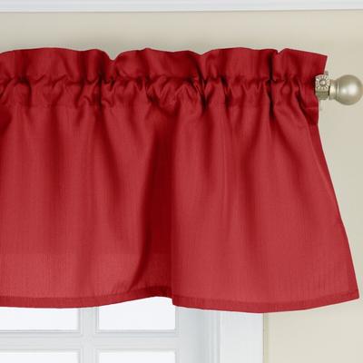 Sweet Home Collection Opaque Wine Ribcord Kitchen Curtains - Swag, Tier & Valance