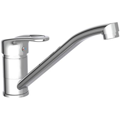Spültischarmatur SCHÜTTE "DANTE", silber (chrom), B:4,76cm H:15,5cm, Messing, Armaturen, 360 schwenkbarer Wasserhahn, Mischbatterie, Spültischarmatur in Chrom