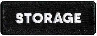 CRDBAG Patches Storage 3 Pcs Schwarz