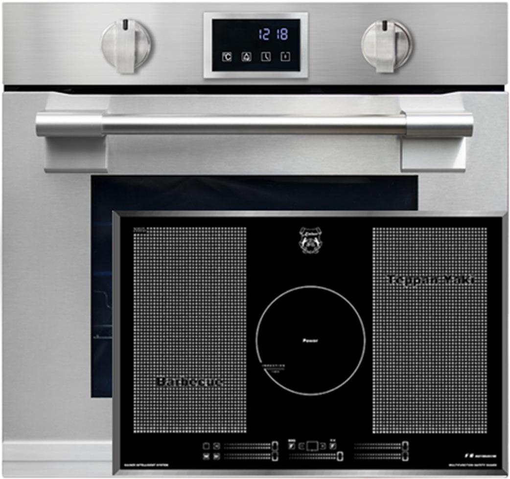 Kaiser Herd Set Autark EH 6339 XXL Einbau-Backofen 86L, mit Pyrolyse & AirFry , Touchdisplay, 11 Funktionen mit Induktions-Kochfeld 77 cm KCT 777