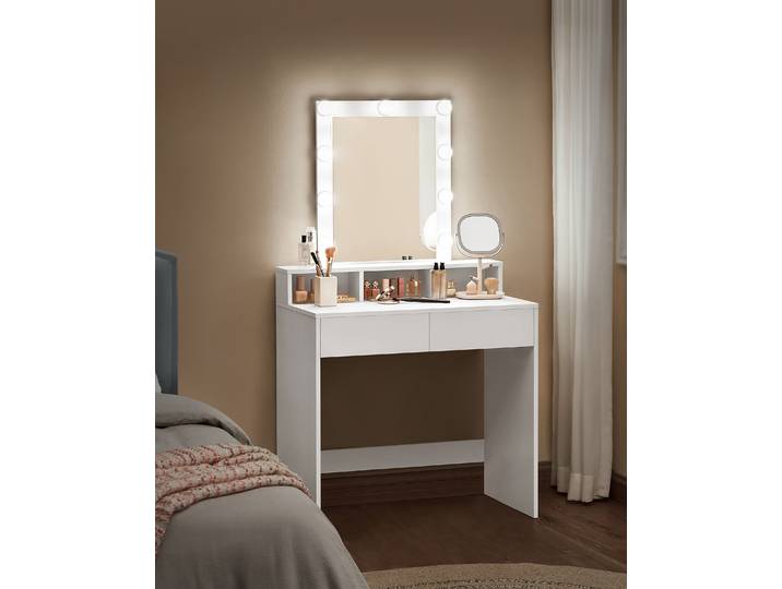 Coiffeuse Fertal 80 x 145 x 40cm Blanc