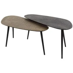 COUCHTISCH LAUCA 2ER SET Multicolor Metall