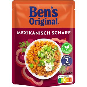 Bens-Original Fertiggericht Express Reis, mexikanisch scharf, je 220 g, 6 Stück