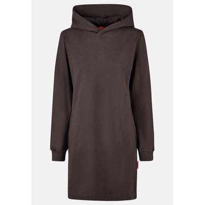 Midikleid SALZHAUT "Knielanges Kleid (Midi) DISCHDÄK", Damen, Gr. XXXL, braun (chocolate), Kleider Midikleid