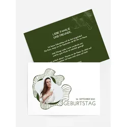 Einladungskarten zum Geburtstag selbst gestalten mit Spruch und Fotos im Onlinedesigner bei Meine-Kartenmanufaktur.de