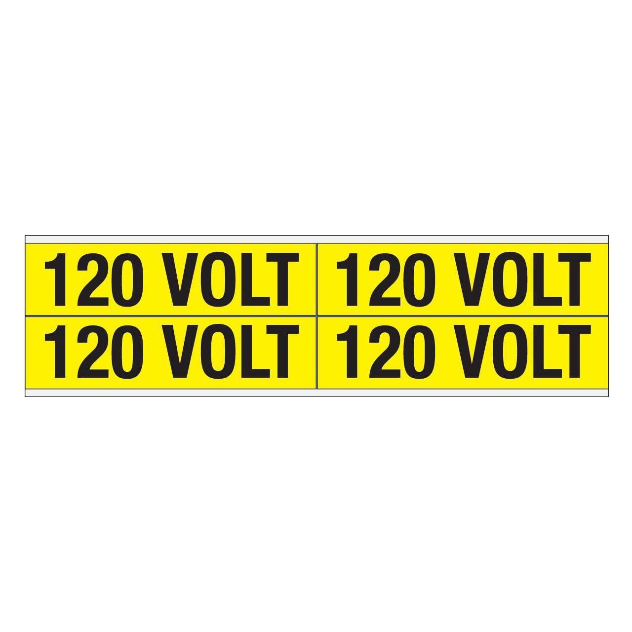 Brady Kennzeichnungen für Leitungen und Stromspannung, 120 Volt (VOLTAGE MARKERS CV 120 VOLT B)