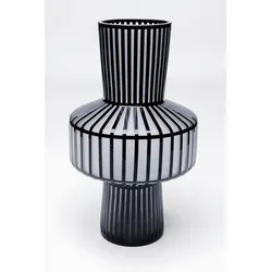 KARE DESIGN Vase Roulette Belly 42 cm Glas Schwarz