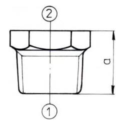 EE Odlewnia Gear nut-screw 5/2 x 3/2 ", galvanized (Rohrreduktion) (5907791610010)