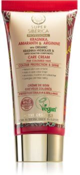 Natura Siberica Krasnika, Amaranth & Arginine creme suave para cabelo pintado 50 ml. Krasnika, Amaranth & Arginine