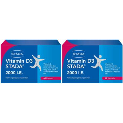 Vitamin D3 Stada 2000 I.e. Doppelpack 2x60 St Kapseln
