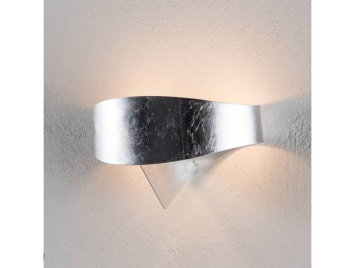 Selène Designer Wandleuchte SCUDO, dimmbar, chrom / silber, für Flurbereich, Metall, Modern, Wandlampe