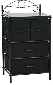 Household Essentials 4 Drawer Short Storage Tower, Victoria Collection